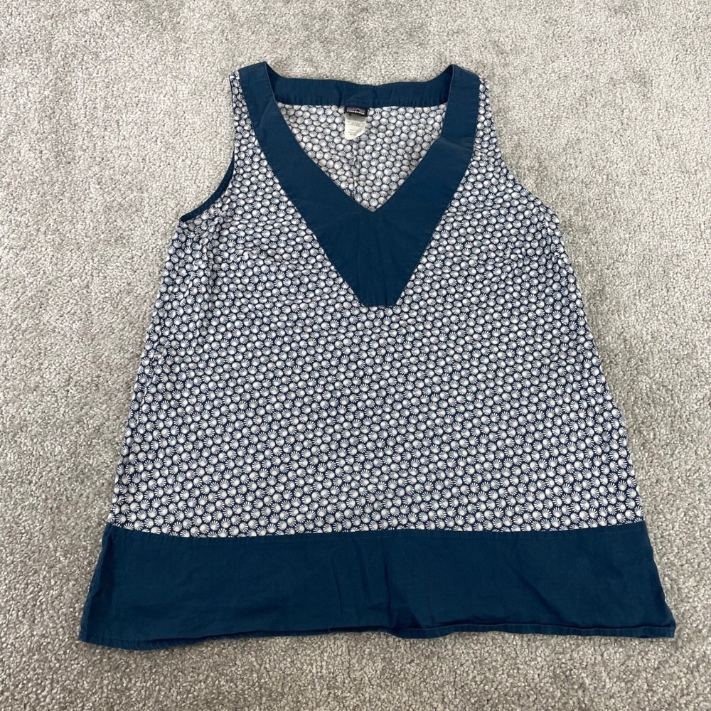 Patagonia Tank Top Womens Extra Small Organic Cotton Vintage Flowy Nautical